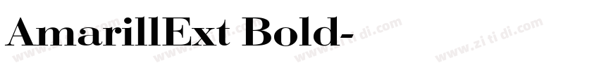 AmarillExt Bold字体转换